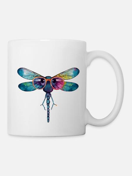 Kola, die Libelle - Tasse - Weiß