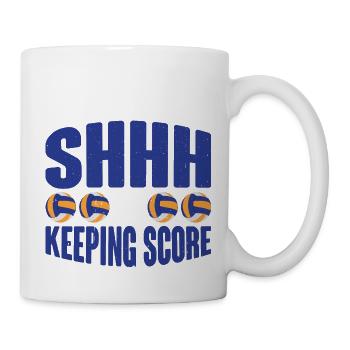 Chut, je garde le score 7 - Mug blanc - blanc - Droite