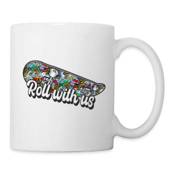 Skateboard skate hip hop - Mug - white - Right