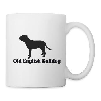 Old English Bulldog - Tasse - Weiß - Rechts