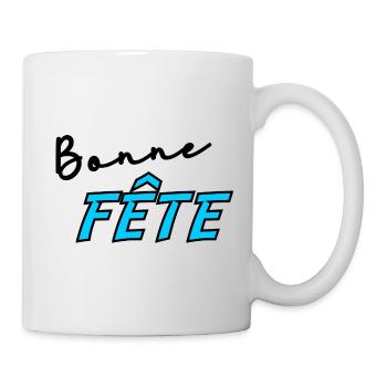 PAPA. FÊTE DES PÈRES. BONNE FÊTE PAPA. BONNE FÊTE - Mug blanc - blanc - Droite