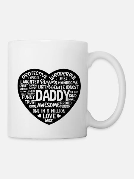 Definition of Daddy Heart Shaped Design - Mug - white