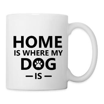 Dog Hund - Tasse - Weiß - Rechts