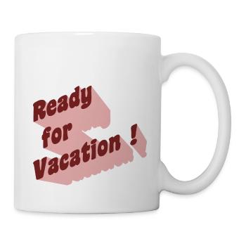 Prêt pour les vacances! - Mug blanc - blanc - Droite