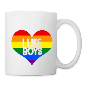 LGBT I love boys - Mug - white - Right