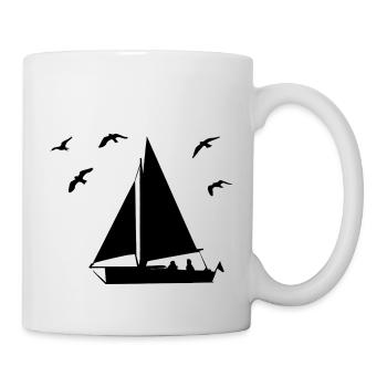 Segeln, Segelboot, Segler, Sailing - Tasse - Weiß - Rechts
