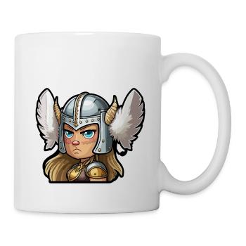 Astrid the bold: Cartoon Valkyrie Astrid - Mug - white - Right