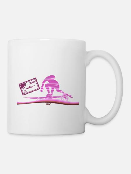 Miami Florida - Taza - blanco