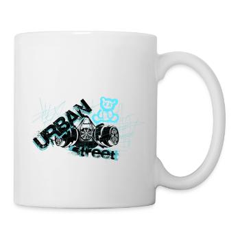 Bären-Graffiti - Tasse - Weiß - Rechts