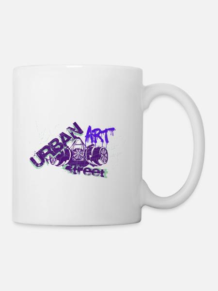 Street art - Taza - blanco