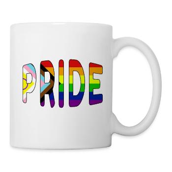 Pride-Logo Fortschritt 2023 - Tasse - Weiß - Rechts