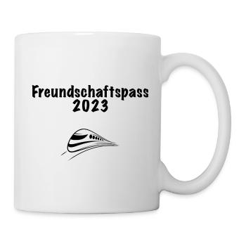 Der Deutsch-französische Freundschaftspass 2023 - Tasse - Weiß - Rechts