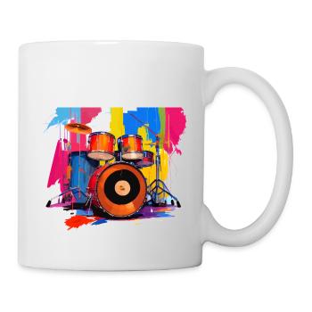 Batteur Idée Cadeau Musique #1 - Mug blanc - blanc - Droite