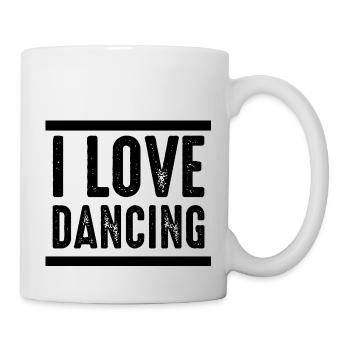 Dancing Dance Music - Tasse - Weiß - Rechts