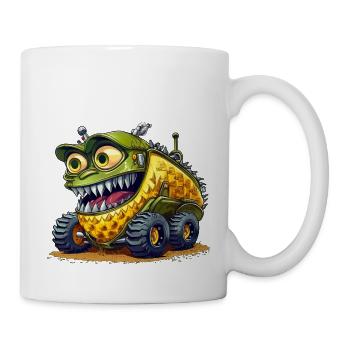 Gluttonous harvester works tirelessly - Mug - white - Right