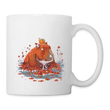 Orange capybara - Mug - white - Right