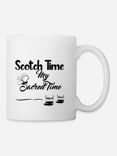 Scotch Time Design - AlcoholicBeverage - Tasse - Weiß