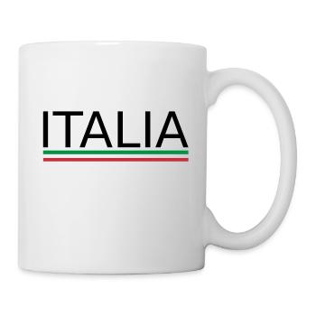 Italia Dream: Reisen, Fußball & Bella Vita T-Shirt - Tasse - Weiß - Rechts