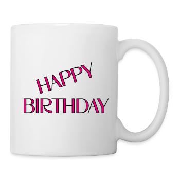 ALLES GUTE ZUM GEBURTSTAG. ALLES GUTE ZUM GEBURTSTAG. JAHRESTAG. - Tasse - Weiß - Rechts