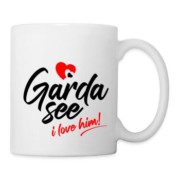 Lake garda. I love him. I love him - Mug - white - Right