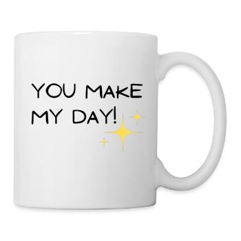 Tu fais ma journée - Mug blanc - blanc - Droite