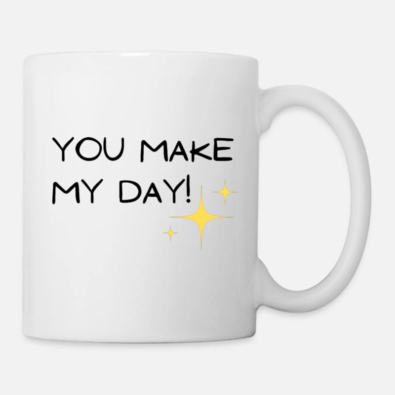 Tu fais ma journée - Mug blanc - blanc