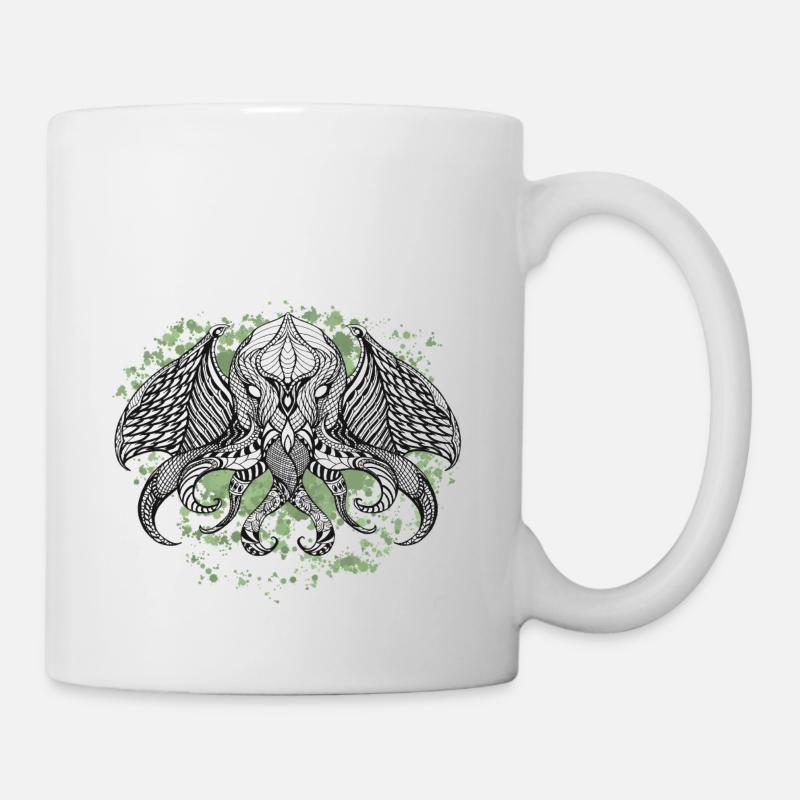 Cthulhu encre II - Mug blanc - blanc