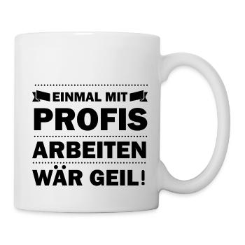 Handwerker Handyman Handwerk Werkzeug Baustelle - Tasse - Weiß - Rechts