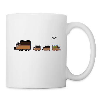 Igel-Follower - Tasse - Weiß - Rechts