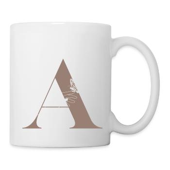Magischer Schmetterlingsbuchstabe - Tasse - Weiß - Rechts