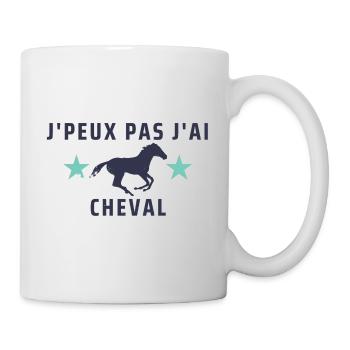 J Peux Pas J ai Cheval cadeau spécial - Mug blanc - blanc - Droite