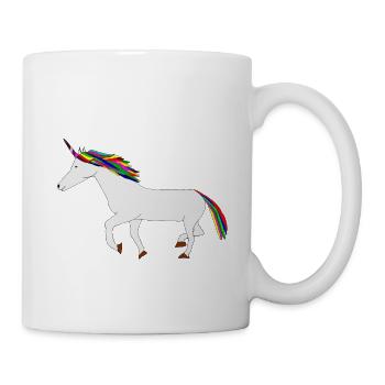 Licorne colorée - Mug blanc - blanc - Droite