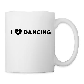 Dancing Dance Music - Tasse - Weiß - Rechts