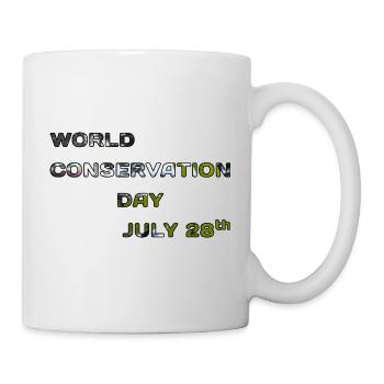 world conservation day - Mug - white - Right