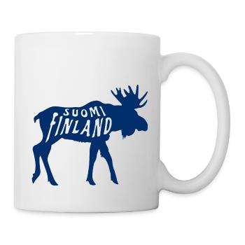 Suomi Finnland Elch - Tasse - Weiß - Rechts