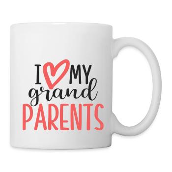 J’aime mes grands-parents - Mug blanc - blanc - Droite
