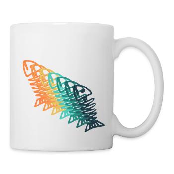 Vintage fishing - Mug - white - Right