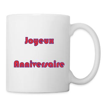 ALLES GUTE ZUM GEBURTSTAG. ALLES GUTE ZUM GEBURTSTAG. JAHRESTAG. - Tasse - Weiß - Rechts