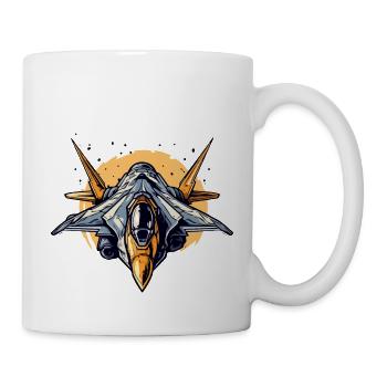 Jet master aircraft - Mug - white - Right
