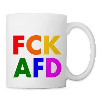 Fck afd - Tasse - Weiß - Rechts