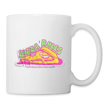 TMNT Mutant Mayhem Pizza Rules - Tasse - Weiß - Rechts