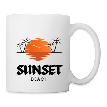 SUNSET Beach - Tasse - Weiß - Rechts