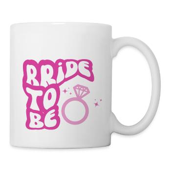Bride to be rose - Mug blanc - blanc - Droite