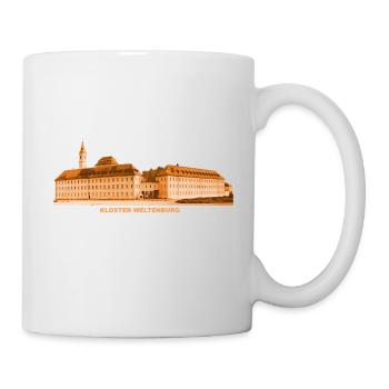 Weltenburg Kloster Donau Kehlheim Niederbayern - Tasse - Weiß - Rechts