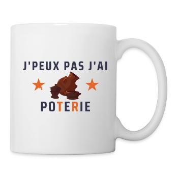 J'peux pas j'ai poterie - Mug blanc - blanc - Droite