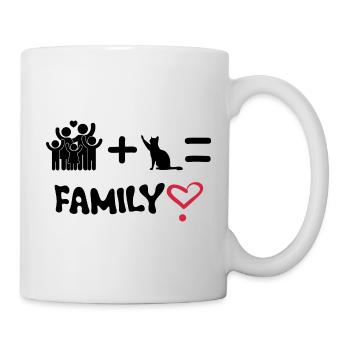 Family Cat Graphic - Mug - white - Right