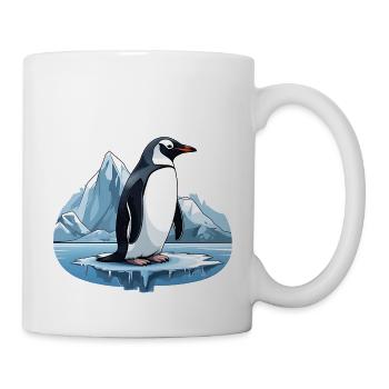 Penguins, the inhabitants of Antarctica - Mug - white - Right