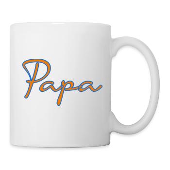 PAPOUNET. DAD. FATHER's DAY. HAPPY BIRTHDAY DAD - Mug - white - Right
