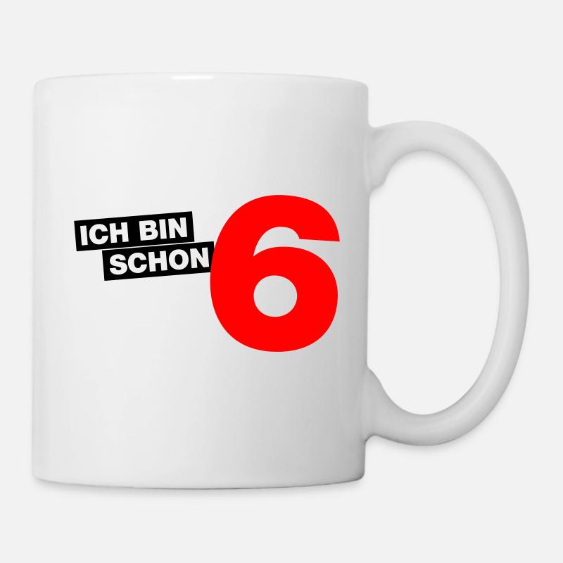 Ich bin schon 6 - Tasse - Weiß