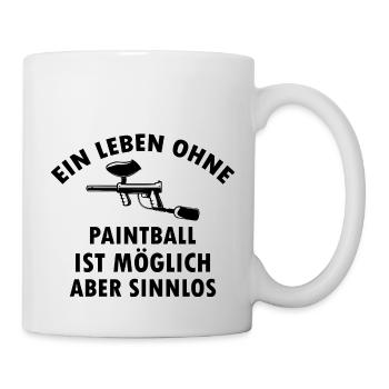 Paintball Airsoft - Tasse - Weiß - Rechts